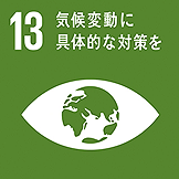 【アイコン】SDGs目標13「気候変動に具体的な対策を」